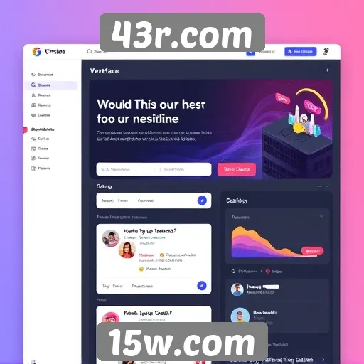 Mudanças na interface do usuário do 43r.com
